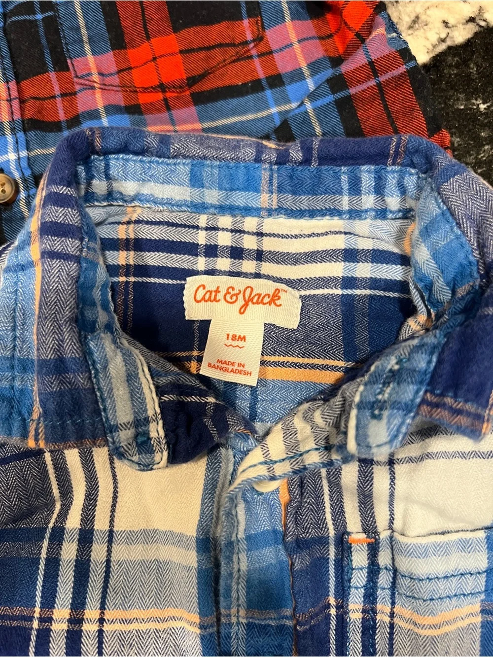 Toddler Plaid Button-Up Shirt Bundle | Carter’s & Cat & Jack | 18 Months